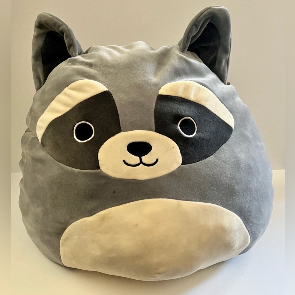 Raccoon stuffed pillow